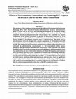 Research paper thumbnail of lecturer: Effects of Environmental antecedents on Financing BOT Projects in Africa, A Case of the Rift Valley Consortium Kenya