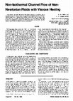 Research paper thumbnail of Non-isothermal channel flow of non-Newtonian fluids with viscous heating