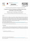 Research paper thumbnail of Comparison of Power Production for Different Photovoltaic Technologies in Nile Delta, Egypt