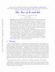 Research paper thumbnail of The Tao of It and Bit