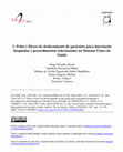 Research paper thumbnail of Polos e fluxos de deslocamento de pacientes para internação hospitalar e procedimentos selecionados no Sistema Único de Saúde