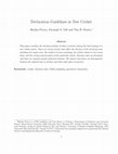 Research paper thumbnail of Declaration guidelines in test cricket