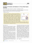 Research paper thumbnail of Energetics of Formation and Hydration of a Porous Metal Organic Nanotube