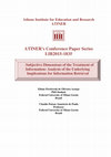 Research paper thumbnail of Athens Institute for Education and Research ATINER ATINER ' s Conference Paper Series LIB 2015-1835