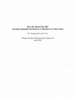 Research paper thumbnail of Wu, Xiaogang and Yu Xie. 2003. “Does the Market Pay Off? Earnings Inequality and Returns to Education in Urban China