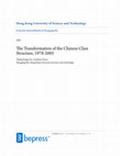 Research paper thumbnail of The Transformation Of The Chinese Class Structure, 1978–2005