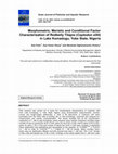 Research paper thumbnail of Morphometric, Meristic and Conditional Factor Characterization of Redbelly Tilapia (Coptodon zillii) in Lake Komadugu, Yobe State, Nigeria