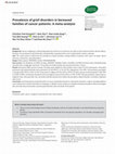 Research paper thumbnail of Prevalence of grief disorders in bereaved families of cancer patients: A meta-analysis