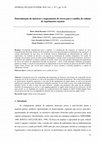 Research paper thumbnail of Determinação de métricas e mapeamento de riscos para a análise de cadeias de suprimentos enxutas