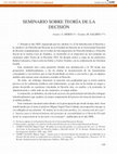 Research paper thumbnail of Seminario sobre Teoría de la Decisión