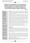 Research paper thumbnail of Feasibility of implementing a novel behavioural smoking cessation intervention amongst human immunodeficiency virus-infected smokers in a resource-limited setting: A single-arm pilot trial