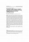 Research paper thumbnail of “You have to repeat Chinese to mother!”: Multilingual identity, emotions, and family language policy in transnational multilingual families