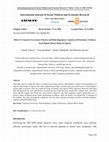 Research paper thumbnail of Effect of Corporate Governance Practice and Bank Regulatory Capital on Performance: Evidence from Deposit Money Banks in Nigeria