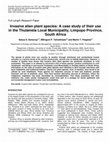 Research paper thumbnail of Invasive alien plant species: A case study of their use in the Thulamela Local Municipality, Limpopo Province, South Africa