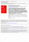 Research paper thumbnail of Determining Spatially-Distributed Annual Water Balances for Ungauged Locations on Shikoku Island, Japan: A Comparison of Two Interpolators/Détermination de Bilans Hydriques Spatialisés pour des Sites Non-Jaugés de L'Īle de Shikoku, au Japon: Comparaison de Deux Interpolateurs