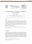 Research paper thumbnail of Algorithmic approach to counting of certain types m-ary partitions