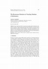 Research paper thumbnail of The Recurrence Relations in Teaching Students of Informatics