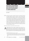 Research paper thumbnail of Religião e Sociedade: Des-Encontros Numa Relação Necessária e Complementar