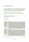 Research paper thumbnail of El interés de los latinoamericanos por los asuntos internacionales