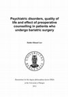 Research paper thumbnail of Psychiatric Disorders and Participation in Pre- and Postoperative Counselling Groups in Bariatric Surgery Patients