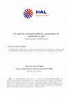 Research paper thumbnail of Un quartier artisanal médiéval : proposition de restitution en 3D