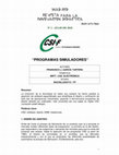 Research paper thumbnail of Programas simuladores