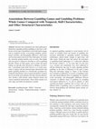 Research paper thumbnail of Associations Between Gambling Games and Gambling Problems: Whole Games Compared with Temporal, Skill Characteristics, and Other Structural Characteristics