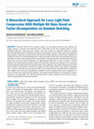 Research paper thumbnail of A Hierarchical Approach for Lossy Light Field Compression With Multiple Bit Rates Based on Tucker Decomposition via Random Sketching