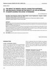 Research paper thumbnail of The Impact of Mental Health, Subjective Happiness and Religious Coping on the Quality of Life of Nursing Students During the COVID-19 Pandemic