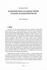 Research paper thumbnail of [Orff-Schulwerk] Elementer Müzik ve Hareket Eğitimi: Oluşumu ve Karakteristikleri