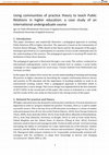 Research paper thumbnail of Using communities of practice theory to teach Public Relations in higher education: a case study of an international undergraduate course