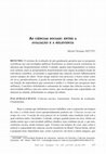 Research paper thumbnail of As ciências sociais: entre a avaliação e a relevância