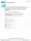 Research paper thumbnail of Crystal plasticity modeling of irradiation growth in Zircaloy-2