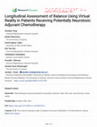 Research paper thumbnail of Longitudinal Assessment of Balance Using Virtual Reality in Patients Receiving Potentially Neurotoxic Adjuvant Chemotherapy