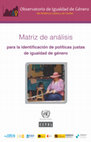 Research paper thumbnail of Matriz de análisis para la identificación de políticas justas de igualdad de género