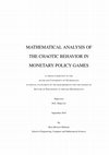 Research paper thumbnail of Mathematical Analysis of the Chaotic Behavior in Monetary Policy Games