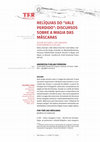 Research paper thumbnail of Relíquias do «Vale Perdido»: discursos sobre a magia das máscaras. (brasil. Übersetzung durch Andressa Furlan Ferreira)