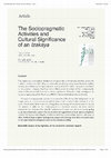 Research paper thumbnail of The Sociopragmatic Activities and Cultural Significance of an Izakaya