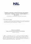 Research paper thumbnail of Magnetic anisotropy, unusual hysteresis and putative “up-up-down” magnetic structure in EuTAl4Si2 (T = Rh and Ir)