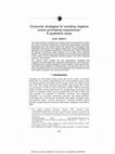 Research paper thumbnail of Consumer Strategies for Avoiding Negative Online Purchasing Experiences: A Qualitative Study