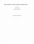 Research paper thumbnail of Risk and Rights : Towards a Rights-Based Risk Ethics