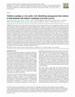 Research paper thumbnail of Solution Scanning as a Key Policy Tool: Identifying Management Interventions to Help Maintain and Enhance Regulating Ecosystem Services