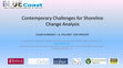 Research paper thumbnail of Contemporary challenges for Shoreline Change Analysis