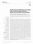 Research paper thumbnail of Spatio Temporal EEG Source Imaging with the Hierarchical Bayesian Elastic Net and Elitist Lasso Models