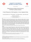 Research paper thumbnail of Özdüzenlemenin Dikkat Kontrolü Boyutu: Bir Ölçek Uyarlama Çalişmasi Control Dimension of Self-regulation: A Scale Adaptation Study