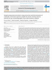 Research paper thumbnail of Sample preparation procedure using extraction and derivatization of carboxylic acids from aqueous samples by means of deep eutectic solvents for gas chromatographic-mass spectrometric analysis