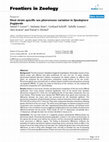 Research paper thumbnail of Host strain specific sex pheromone variation in Spodoptera frugiperda