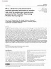 Research paper thumbnail of Does a food insecurity intervention improve perinatal outcomes for mother and child? A randomized control study protocol of the Fresh Rx: Nourishing Healthy Starts program