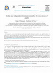 Research paper thumbnail of Isolate and independent domination number of some classes of graphs