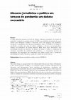 Research paper thumbnail of Discurso jornalístico e política em tempos de pandemia: um debate necessário